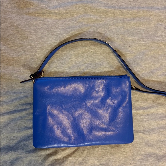 Blue Leather Kate Spade Crossbody Purse - Picture 3 of 5